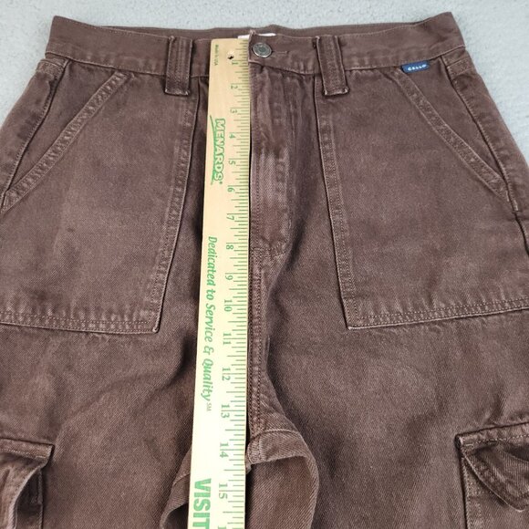 Y2K Wide Leg Jeans Women's JR's 9 Baggy Loose Skater 90s Hip Hop Cargo Pants - Picture 5 of 14